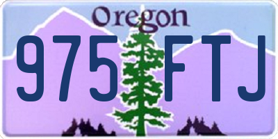 OR license plate 975FTJ