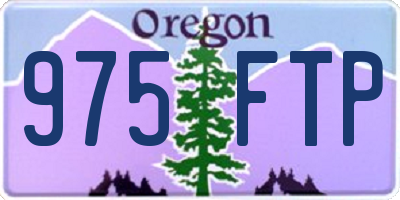 OR license plate 975FTP