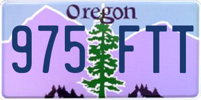 OR license plate 975FTT