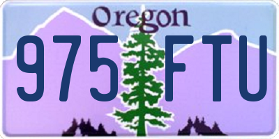 OR license plate 975FTU