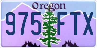 OR license plate 975FTX