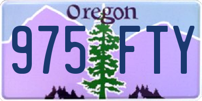 OR license plate 975FTY