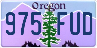 OR license plate 975FUD