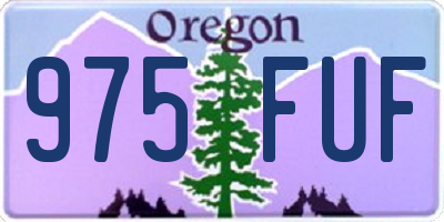 OR license plate 975FUF