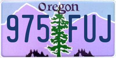 OR license plate 975FUJ