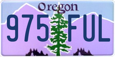 OR license plate 975FUL