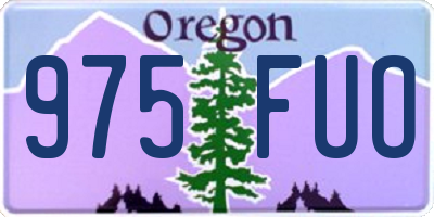 OR license plate 975FUO