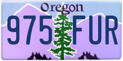 OR license plate 975FUR