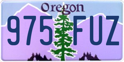 OR license plate 975FUZ