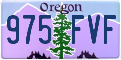 OR license plate 975FVF