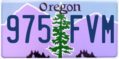 OR license plate 975FVM