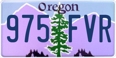 OR license plate 975FVR