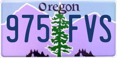 OR license plate 975FVS
