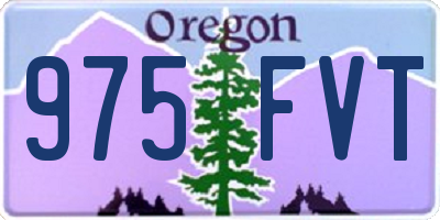 OR license plate 975FVT