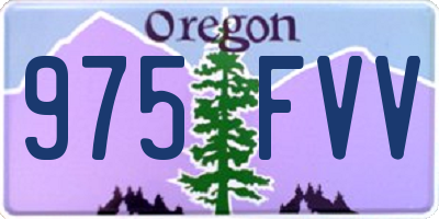 OR license plate 975FVV