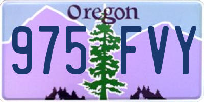 OR license plate 975FVY