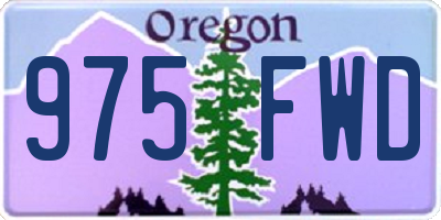 OR license plate 975FWD