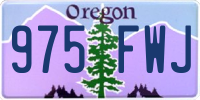 OR license plate 975FWJ