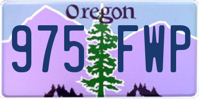 OR license plate 975FWP