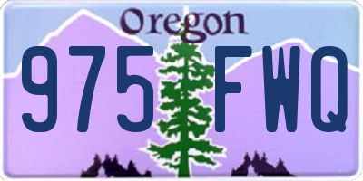 OR license plate 975FWQ