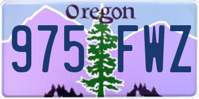 OR license plate 975FWZ