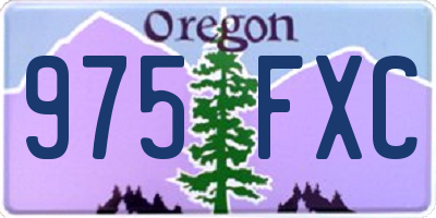 OR license plate 975FXC