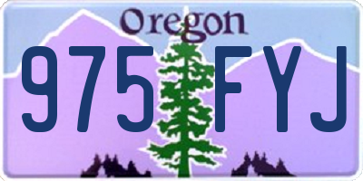 OR license plate 975FYJ