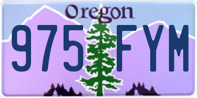 OR license plate 975FYM