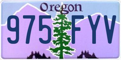 OR license plate 975FYV