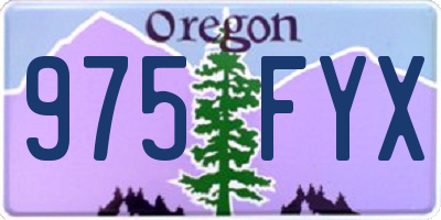 OR license plate 975FYX