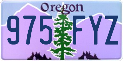 OR license plate 975FYZ