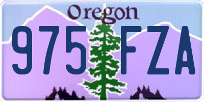 OR license plate 975FZA