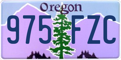 OR license plate 975FZC
