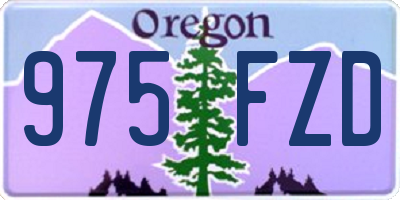 OR license plate 975FZD