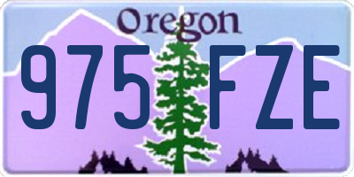 OR license plate 975FZE