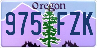 OR license plate 975FZK