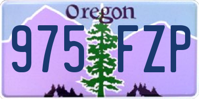 OR license plate 975FZP