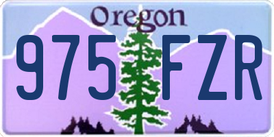 OR license plate 975FZR