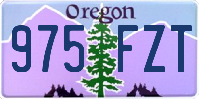OR license plate 975FZT
