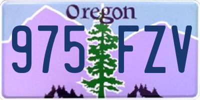 OR license plate 975FZV