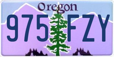 OR license plate 975FZY