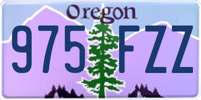 OR license plate 975FZZ