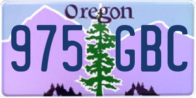 OR license plate 975GBC