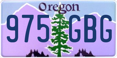 OR license plate 975GBG