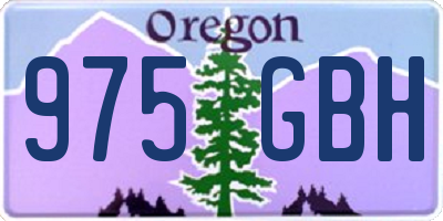 OR license plate 975GBH