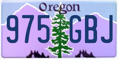 OR license plate 975GBJ
