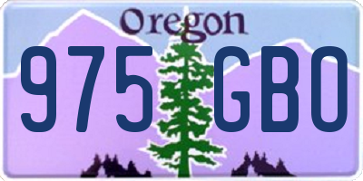 OR license plate 975GBO