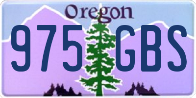 OR license plate 975GBS