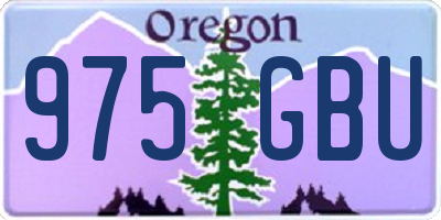 OR license plate 975GBU