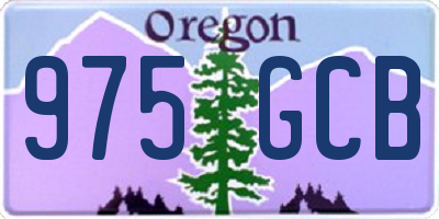 OR license plate 975GCB